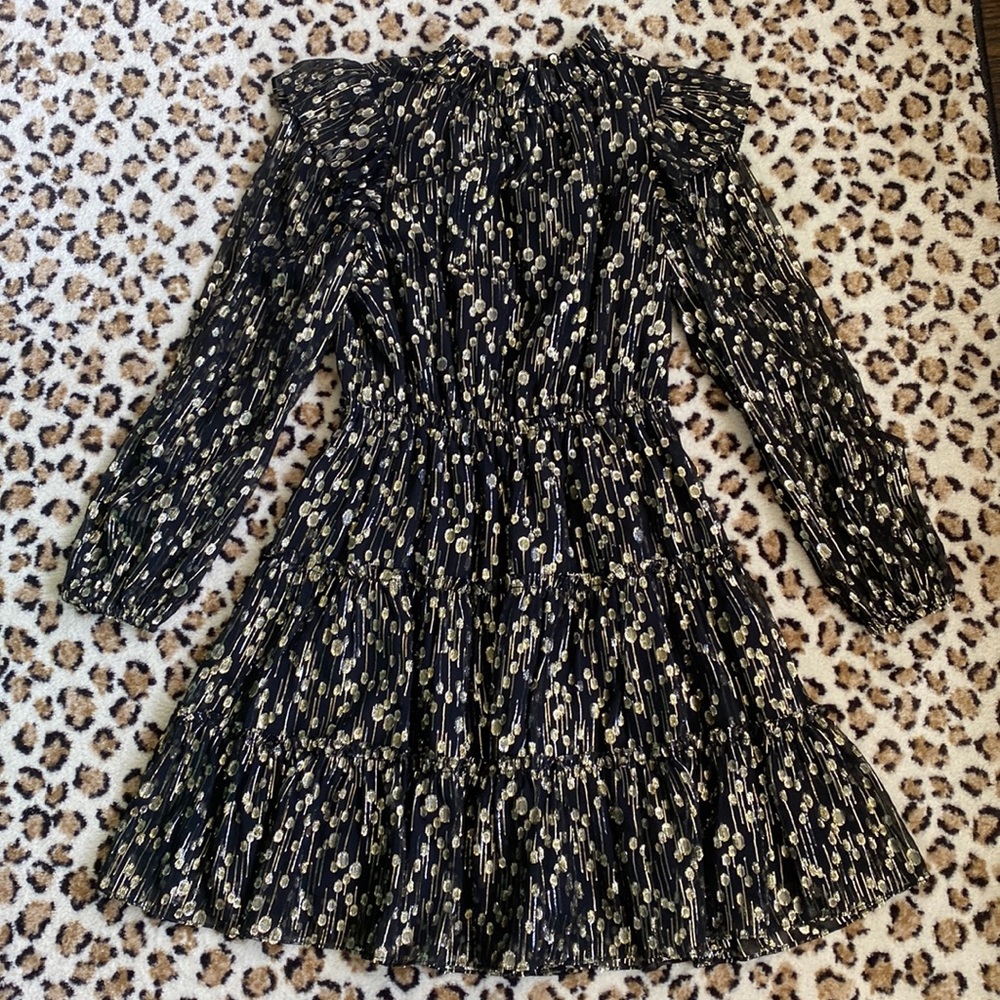 Black and gold dress